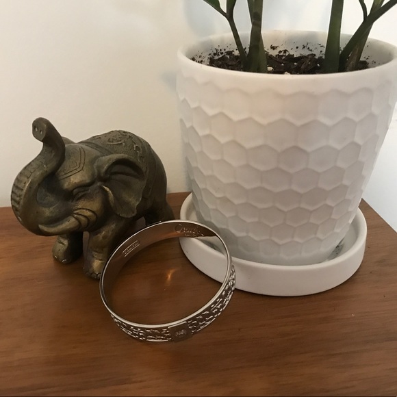 Coach Silver Signature Bangle - Picture 2 of 3